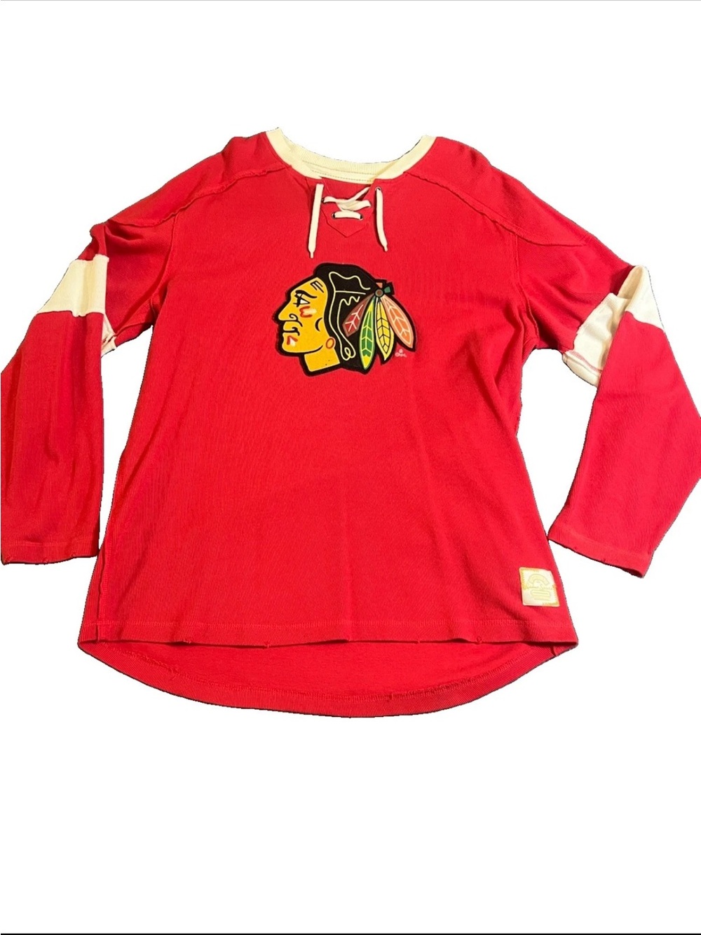 Reebok Chicago Blackhawks Retro Sport Cotton Hockey Jersey Red Men's 2XL
